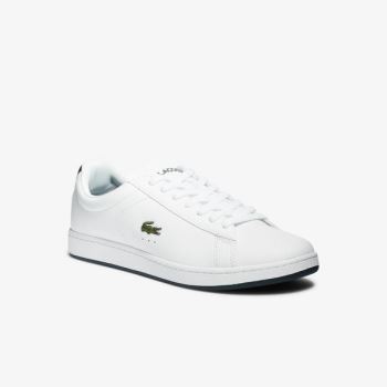 Lacoste Carnaby Evo Leather Sneakers - Tenisky Pánské Bílé | CZ-0kGcp1